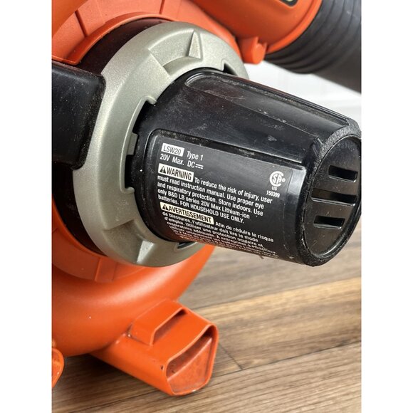 Black and Decker LSW20 20 Volt Lithium Ion Cordless Leaf Blower - Bare Tool Only - Picture 11 of 12